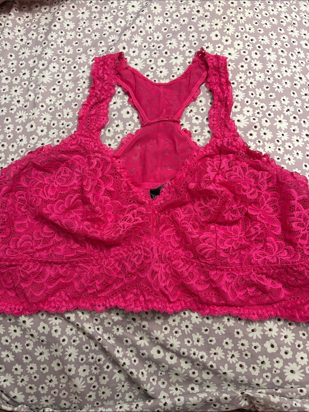 torrid Hot Pink Lace Bralette